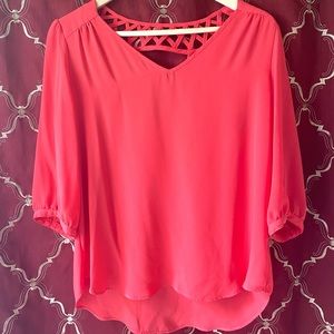Coral Blouse